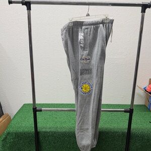 Mitchell & Ness Golden State Warriors Gray Fleece Pant. Large NWT